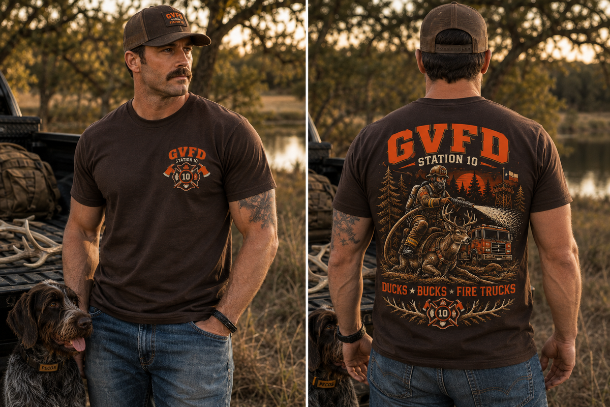 “Ducks, Bucks & Fire Trucks” T-Shirt