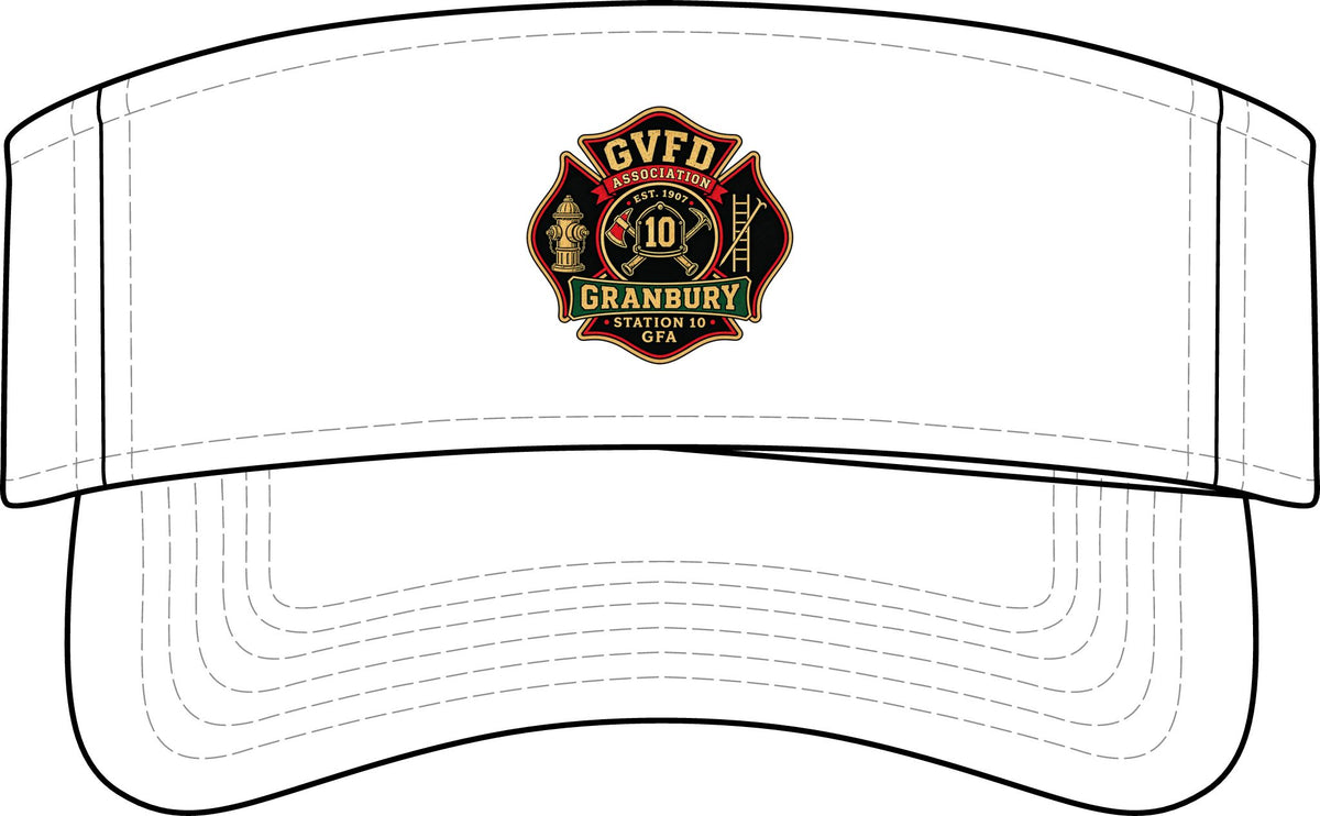 Granbury Fire Department Maltese Visor — GVFD Station 10 Embroidered Firefighter Visor