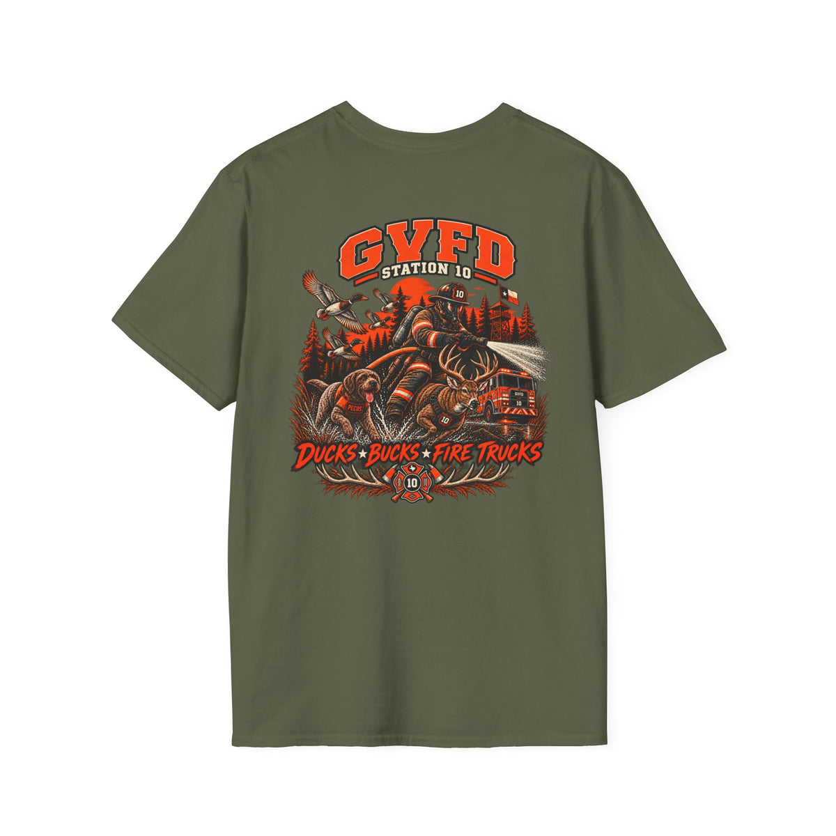 “Ducks, Bucks & Fire Trucks” T-Shirt